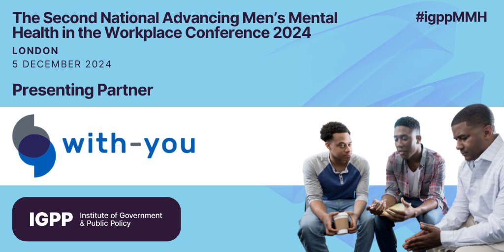 Institute of Government & Public Policy (@igpp_) on Twitter photo We are delighted to announce that <a href="/Withyou_consult/">With-you Consultancy Ltd</a> will be a Presenting Partner at the Second National Advancing Men’s Mental Health in the Workplace Conference 2024.
👉Find more information here - hubs.ly/Q02WzHW50
#igppMMH #mensmentalhealth #mentalhealth We are delighted to announce that <a href="/Withyou_consult/">With-you Consultancy Ltd</a> will be a Presenting Partner at the Second National Advancing Men’s Mental Health in the Workplace Conference 2024.
👉Find more information here - hubs.ly/Q02WzHW50
#igppMMH #mensmentalhealth #mentalhealth