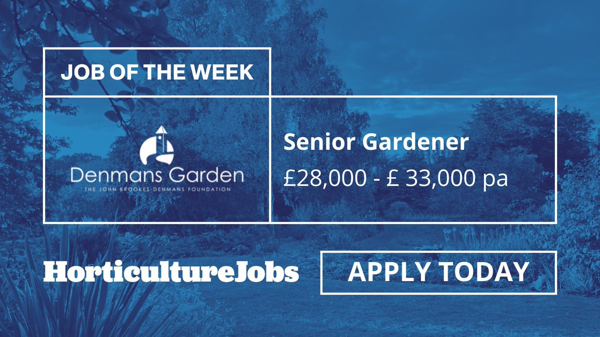 HortWeekJobs's tweet image. New Job at @denmans_garden 🔗 buff.ly/40Tfc8o 🌱Take on the role of Senior Gardener at this Grade II-listed garden, restoring and developing an award-winning contemporary space. Apply today!

#GardeningJobs #HorticultureCareers #HortWeek