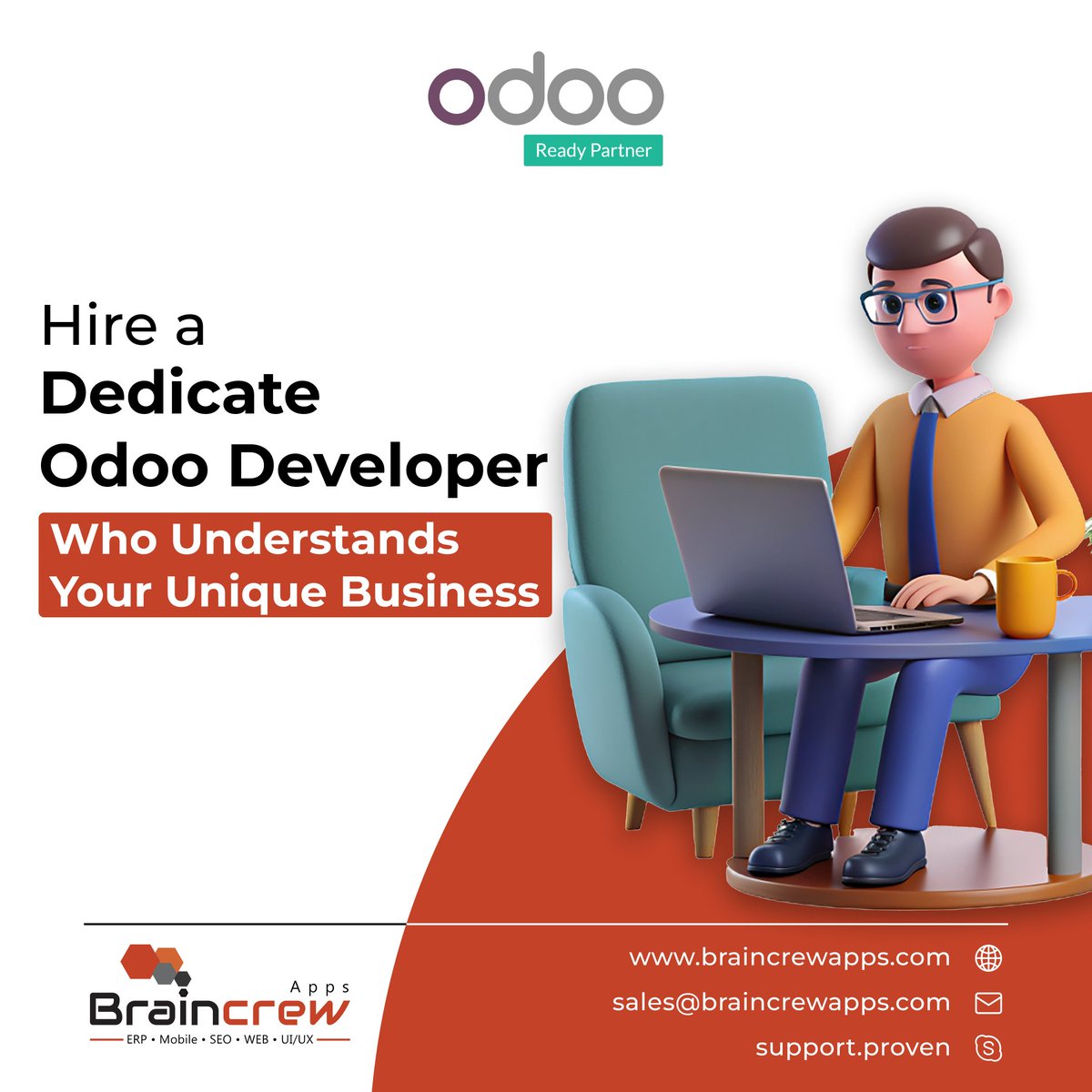 braincrewapps's tweet image. Hire a #DedicatedOdoodeveloper from @braincrewapps who truly understands your specific #requirements and delivers #customized #ERPsolutions that drive results.

Get in touch with our #Odooexperts today for a personalized #consultations 
bit.ly/46UQAvm

#Odoo #OdooERP