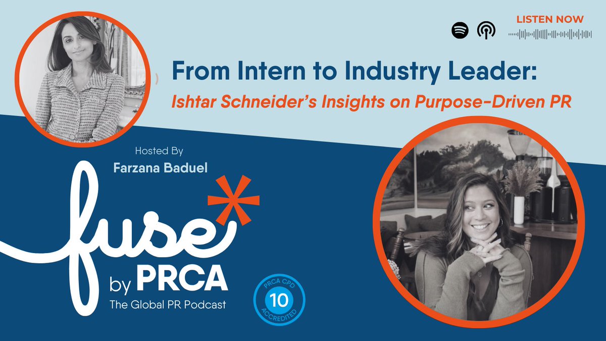 New Look, New Episode! 

Tune in as PR expert <a href="/ishtar413/">Ishtar Schneider</a> joins <a href="/FarzanaBaduel/">Farzana Baduel</a> to share her journey from interning at Edelman Australia to leading purpose-driven PR initiatives globally. 

#PR #Podcast

Listen now ▶️

Spotify: ow.ly/A6tu50U9IMz
YT:  ow.ly/BuHB50U9IMA