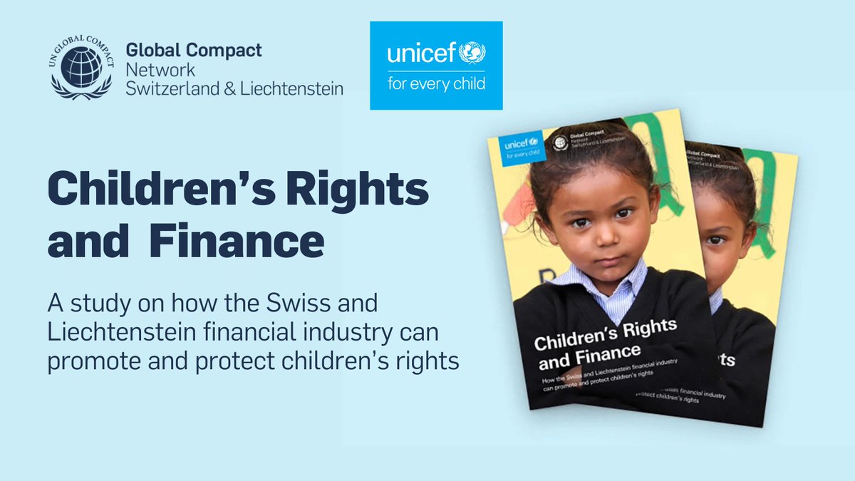 Read our newly released study which was created in collaboration with <a href="/UNICEFSchweizFL/">UNICEF Schweiz und Liechtenstein</a>. The study analyzes the impact of the financial sector on children's rights.

📖A quick summary of the ten key recommendations and the study:
globalcompact.ch/post/study-chi…