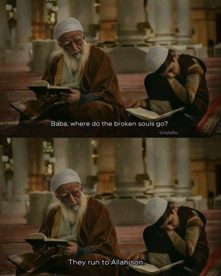 You raise your hands. He hears. He will respond. Never lose faith in your Lord.