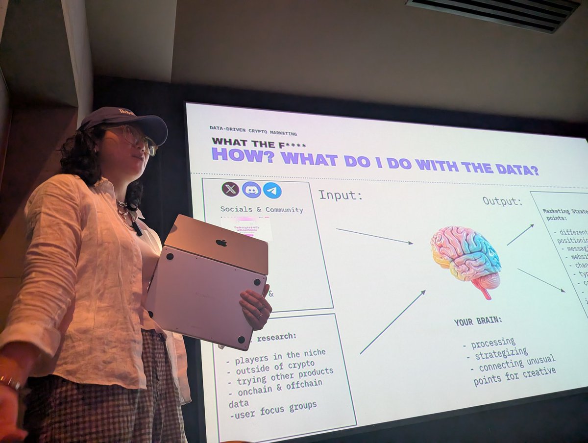 Peak marketing wisdom from <a href="/emilyxlai/">Emily Lai</a> and <a href="/reka_eth/">reka</a> at the <a href="/berabaddie/">Baddies on Berachain 🐼⛓️</a> villa 🥰🎉👑