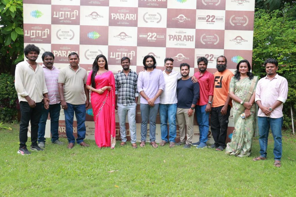 #Parari 👣💥 – Press Meet 

#ParariFromNov22🕊

A <a href="/Ezhil_Periavedi/">Ezhil Periavedi</a> film🎬
A <a href="/RSeanRoldan/">Sean Roldan</a> musical

<a href="/Dir_Rajumurugan/">Director Rajumurugan</a> <a href="/KalaFilms/">KALA FILMS</a> <a href="/Sridhar_DOP/">Sridhar</a> <a href="/SamRdx6/">Sam Rdx</a> #NrsukumarenMaren <a href="/iharisankar/">HARISANKAR *அரிசங்கர்*</a> <a href="/its_Sangeetha_/">Sangeetha Kalyankumar</a> <a href="/actorpugazh/">PUgazh MAhendran</a> <a href="/BVeerakann98030/">Bremnath veerakannu</a> @UmadeviOfficial <a href="/alagiakoothan/">alagiakoothan s</a> <a href="/valentino_suren/">Suren</a>