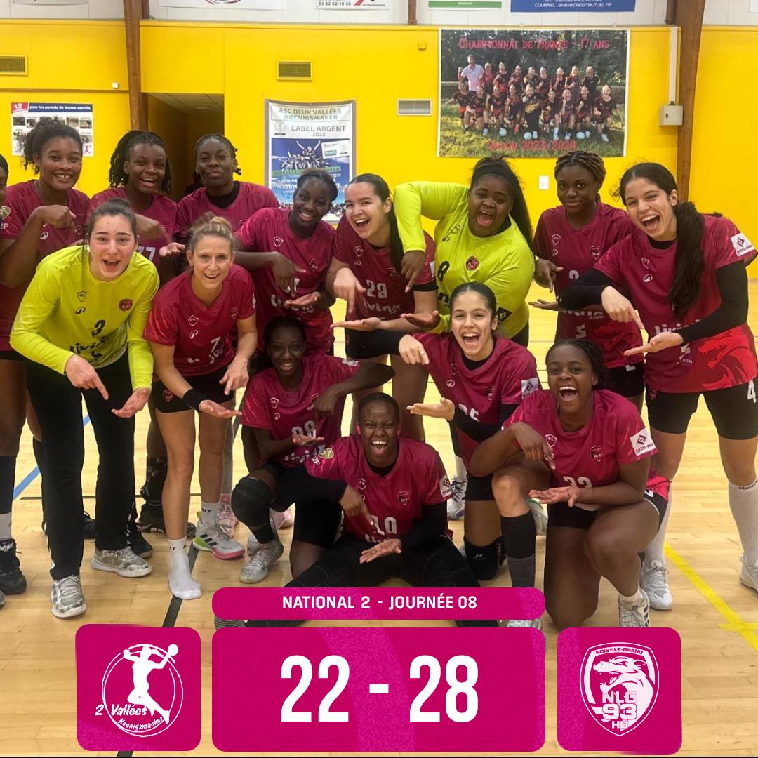 𝗥𝗲́𝘀𝘂𝗹𝘁𝗮𝘁𝘀 𝗺𝗶𝘁𝗶𝗴𝗲́𝘀 𝗰𝗲 𝘄𝗲𝗲𝗸-𝗲𝗻𝗱 🐺

Lors de son déplacement à Roz Hand, la N1 s'est inclinée sur le score de 32 à 26. ❌

De son côté, la N2 a remporté une belle victoire à l'Est, s'imposant 28 à 22.  ✅

💜🖤