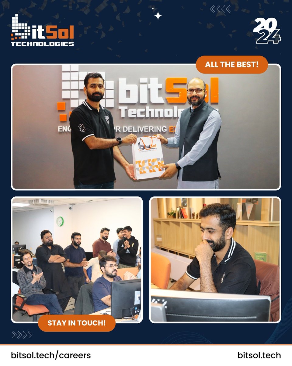 bitsoltech's tweet image. Farewell, Haji Saeed Aslam!

Saying goodbye to a valued team member is never easy, especially when they’ve made such a lasting impact both in and out of the workplace.

Wishing you nothing but success and fulfillment on your new journey! 🌟

#Farewell #TeamSpirit #BestWishes