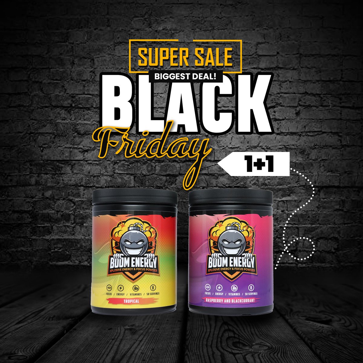BoomEnergyNL's tweet image. Super sale, 50% discount or BoGo deal. Get it now on our webshop

#gamingenergy #blackfriday #energydrink #gaming