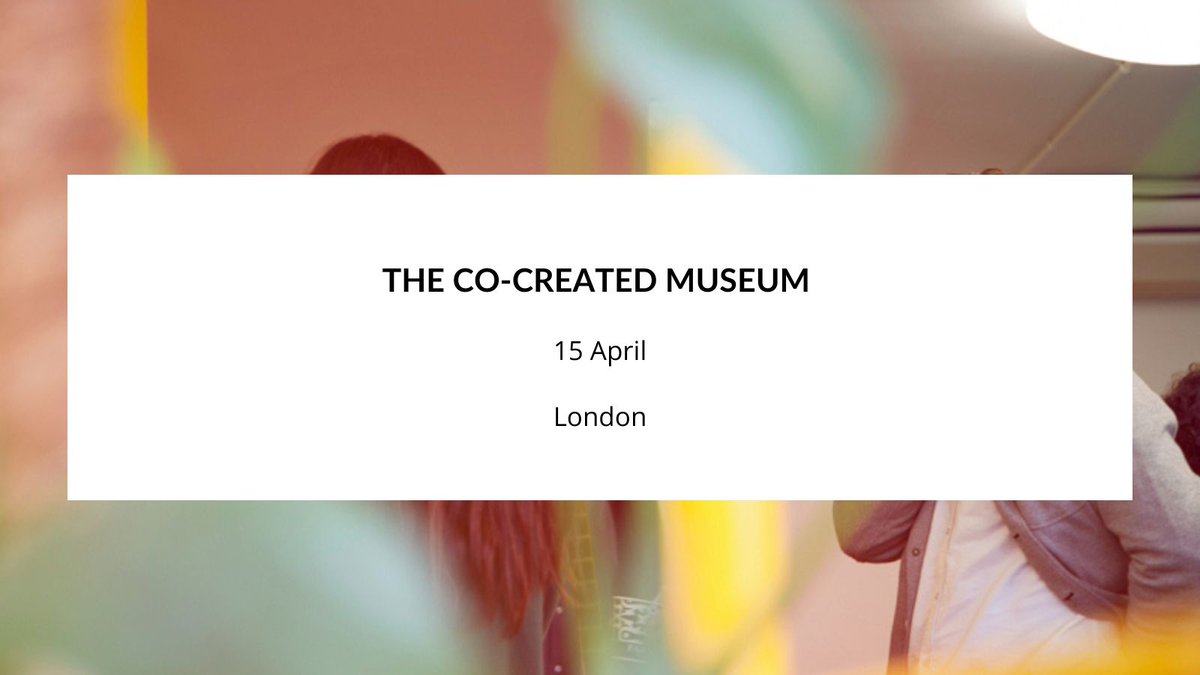 Museum-iD Magazine (@museumid) on Twitter photo The Co-created Museum: explore co-creation in museums and work through the steps required to approach your own co-creation with community groups museum-id.com/co-creating-mu… #MuseumIdeas #museum The Co-created Museum: explore co-creation in museums and work through the steps required to approach your own co-creation with community groups museum-id.com/co-creating-mu… #MuseumIdeas #museum