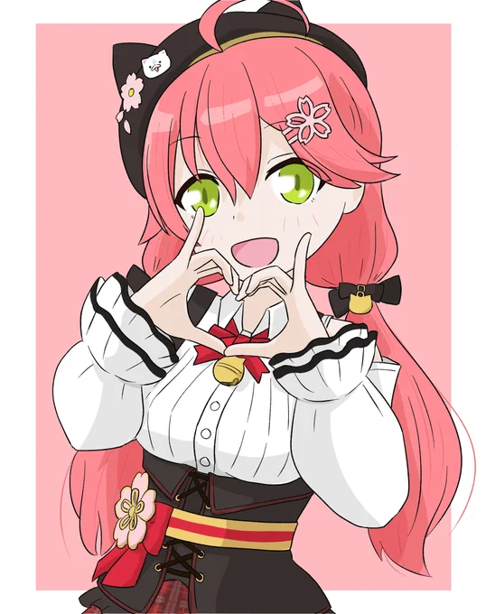 ハートつくるみこちにぇ#miko_Art 