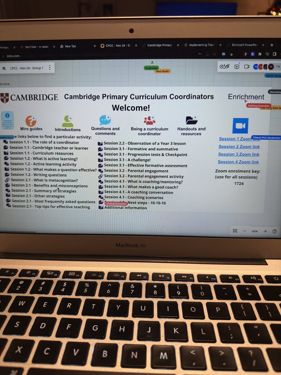 Morning 1 of <a href="/CambridgeInt/">Cambridge International Education</a> Primary Schools Coordinator Training with a 3:30 am EST start time! #CambridgeForAll