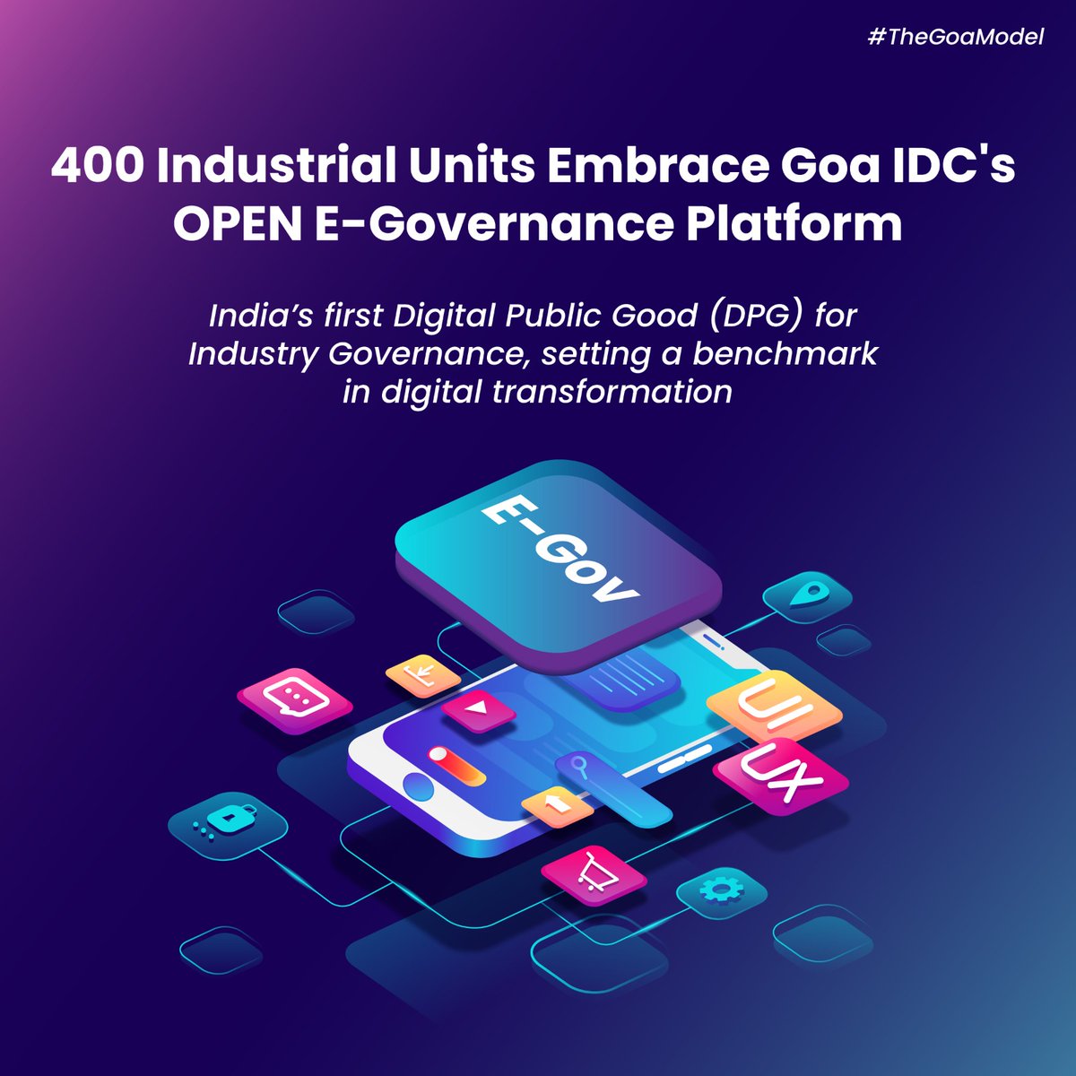 The_GoaModel's tweet photo. Goa leads in digital transformation! 400 industrial units onboard IDC’s OPEN Portal, India’s 1st Digital Public Good for Industry Governance. Simplifying compliance & approvals for #EaseOfDoingBusiness.
#TheGoaModel #DigitalTransformation #GoaIDC #IndustryInnovation https://t.co/eWzhRgMbkR