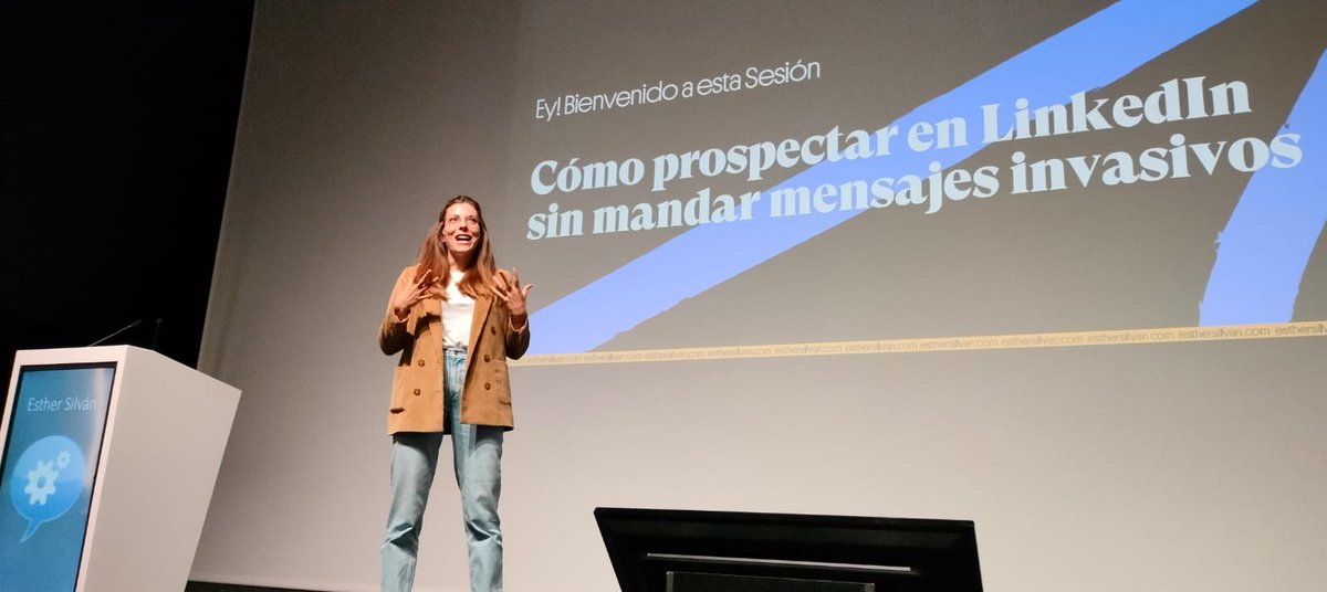 Esther Silvan @LinkedUp_Mentoring nos cuenta cómo prospectar en LinkedIn sin mensajes invasivos. No te pierdas sus tips para mejorar la prospección de forma efectiva y amigable en #indusmedia.