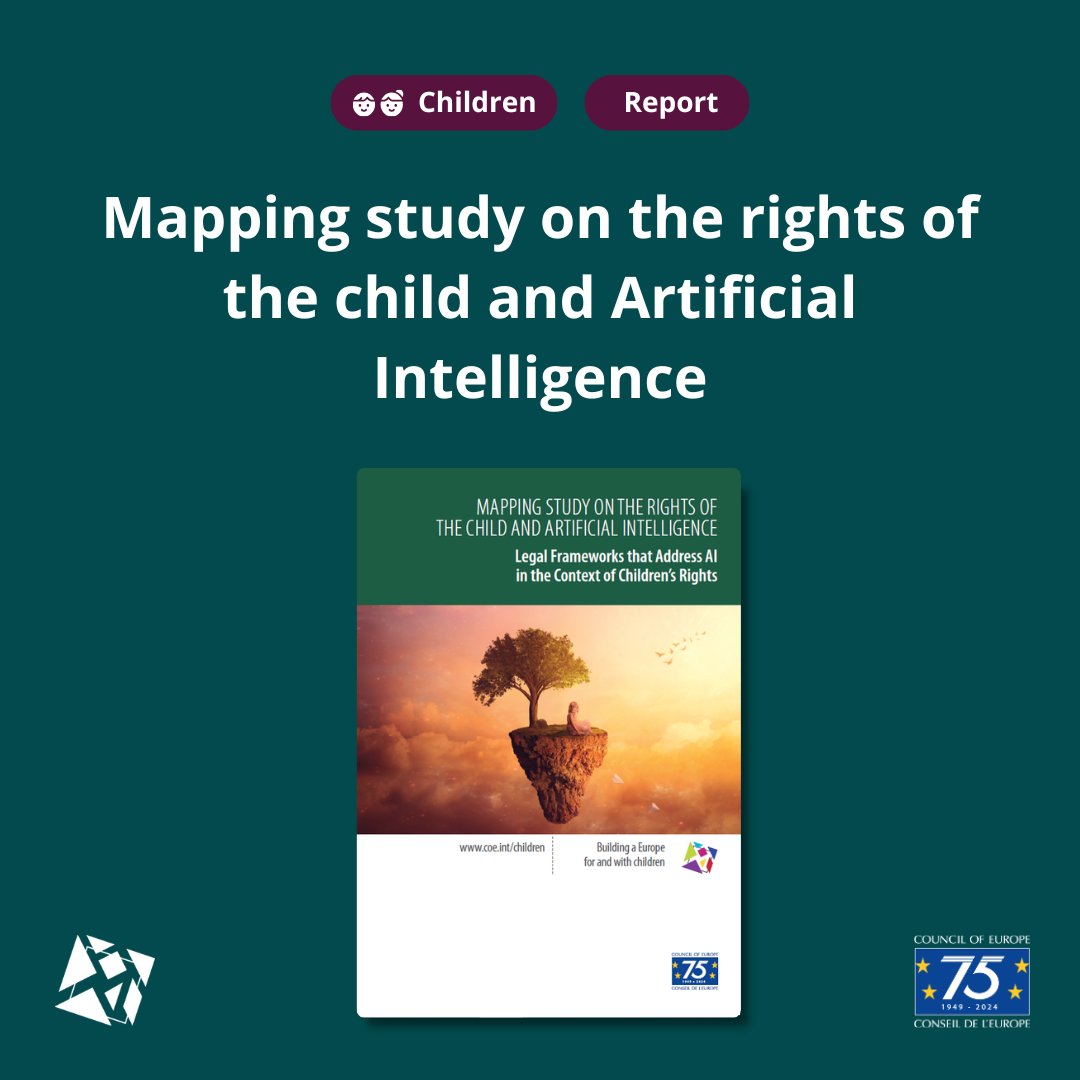 CoE Children (@coe_children) on Twitter photo How can we protect #ChildRights in the age of #AI? ๐ <a href="/coe/">Council of Europe</a> study highlights legal gaps in member states and the need for a child-centred approach, including:
๐ Child rights impact & risk assessments
๐ Child participation
๐ Awareness raising & education
go.coe.int/NPPd7 How can we protect #ChildRights in the age of #AI? ๐ <a href="/coe/">Council of Europe</a> study highlights legal gaps in member states and the need for a child-centred approach, including:
๐ Child rights impact & risk assessments
๐ Child participation
๐ Awareness raising & education
go.coe.int/NPPd7