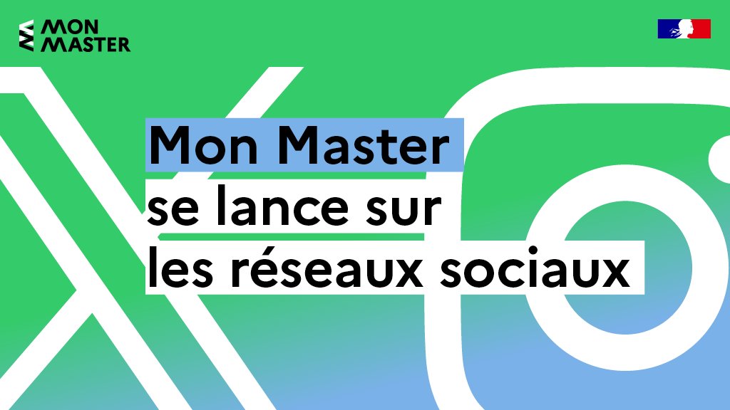 📢#MonMaster lance ses comptes sur les réseaux sociaux !

🔴Rendez-vous sur <a href="/monmasterinfo/">Mon Master</a> pour retrouver toutes les infos relatives au calendrier, candidatures, phase principale et complémentaire, saisine, etc.

Compte également sur Instagram !
Cc <a href="/gouvernementFR/">Gouvernement</a> <a href="/patrickhetzel/">Patrick Hetzel</a>