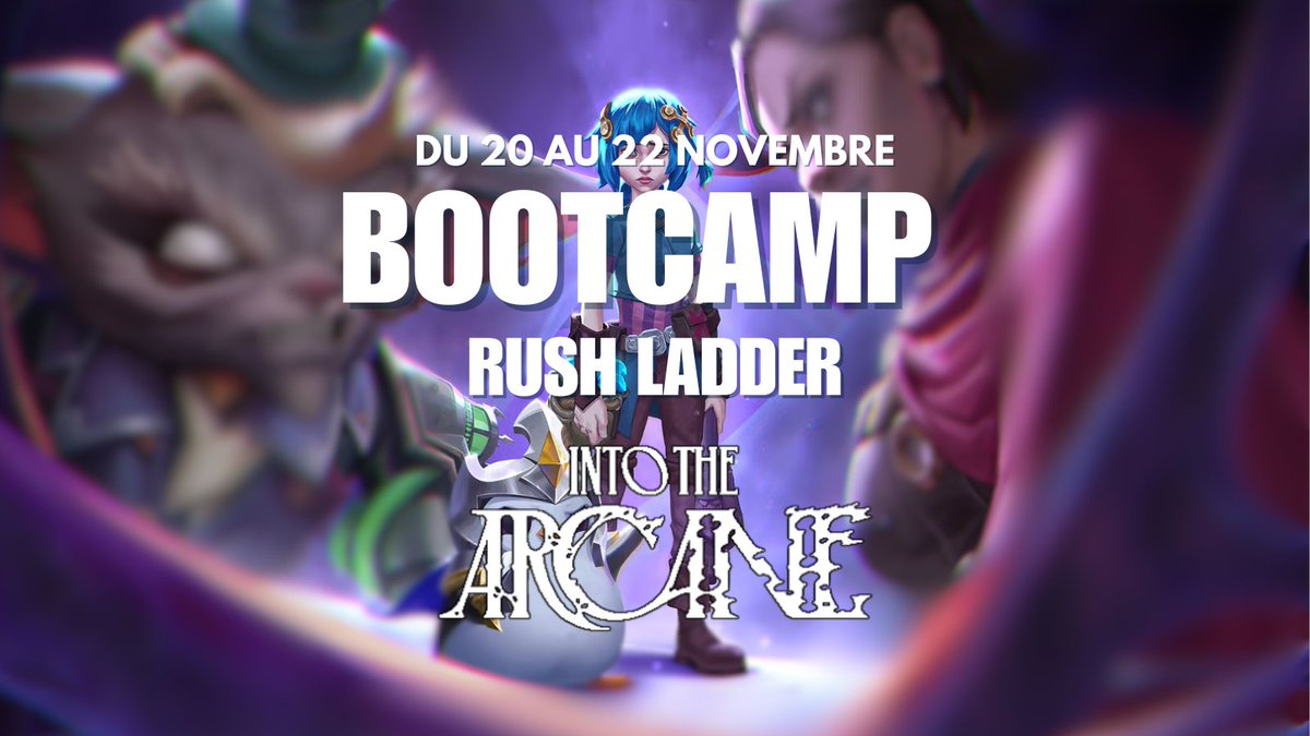 Rendez-vous du 20 au 22 novembre pour un Bootcamp TFT 💥

<a href="/cydrillI/">Cydrill</a> x @mathieucoc59 x <a href="/_InPhasis/">InPhasis</a> x <a href="/Vomendethh/">Vomendeth</a>  x  <a href="/yobidashii/">Yobidashi</a>