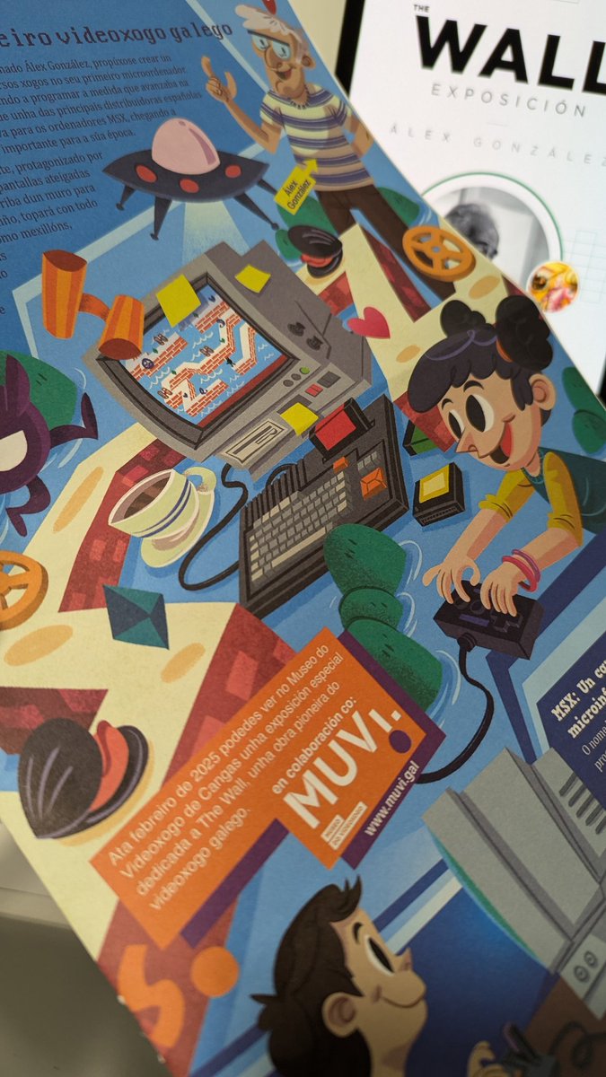 Fermosa a publicación de #Thewall de #Opapagaio que chega a miles de #centros de #ensino #galegos. 

O primeiro #videoxogo do sector xa nos #coles de toda #Galicia.

#preservacion #investigacion #conservacion #cultura #BandaDeseñada