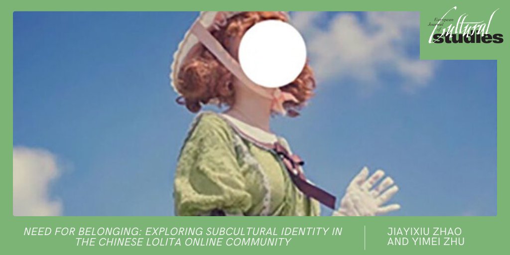 EJCS_Journal's tweet image. Drawing on qualitative interviews and ethnographic research, this article by Jiayixiu Zhao and @yimeizhu aims to understand Lolita participants’ perception of Lolita dressing culture and their experience with the Lolita online communities.
Read here: doi.org/10.1177/136754…