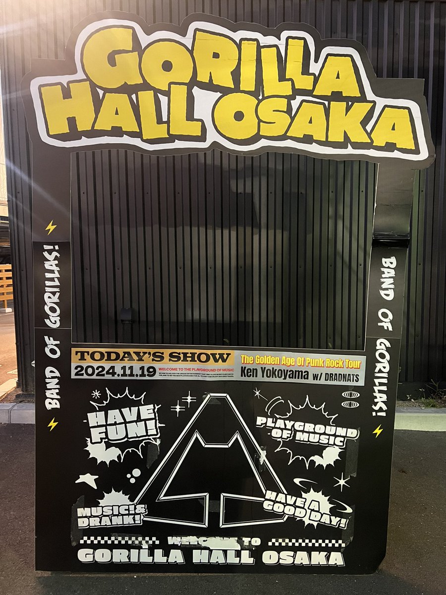 herimushi's tweet photo. 今日はこれ！GORILLA HALL初めて来た😃なんか可愛い😃
#kenyokoyama  #TGAOPRツアー https://t.co/XOBhyiB0Aj