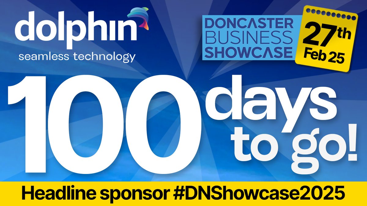 100 Days to go till Business Doncaster Showcase 25! 

This will be the 15th Business Showcase organised by @BusinessDoncaster and we are so proud to be the headline sponsor of this sell out event.