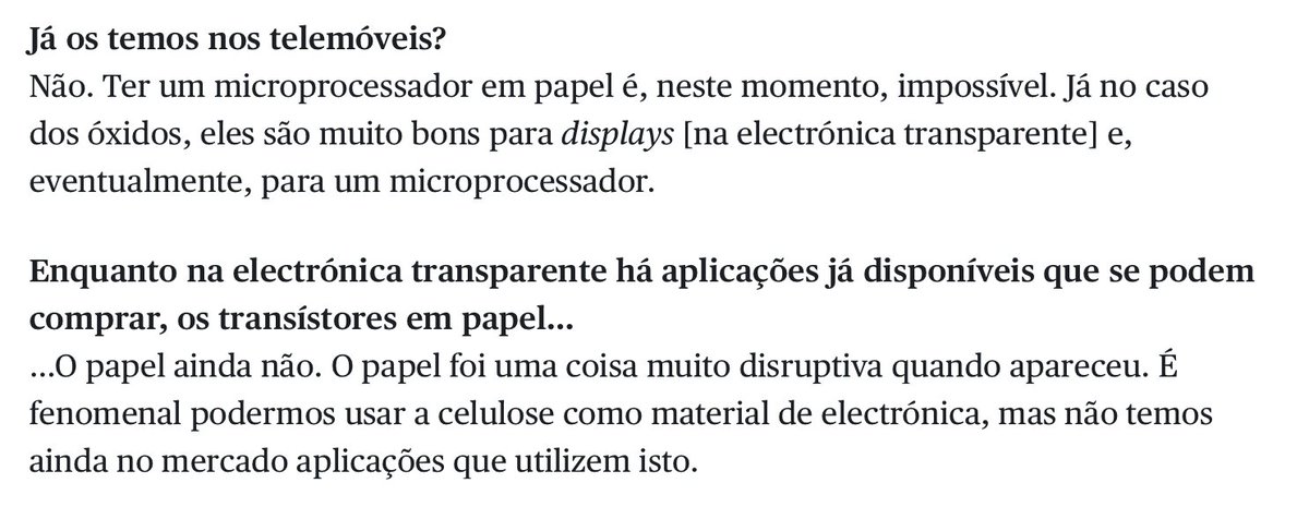A entrevista de Elvira Fortunato tem vários aspectos interessantes. Aqui fica um deles. Suspeito que a patente que gere dinheiro seja a da Samsung.  [publico.pt/2024/11/19/cie…]