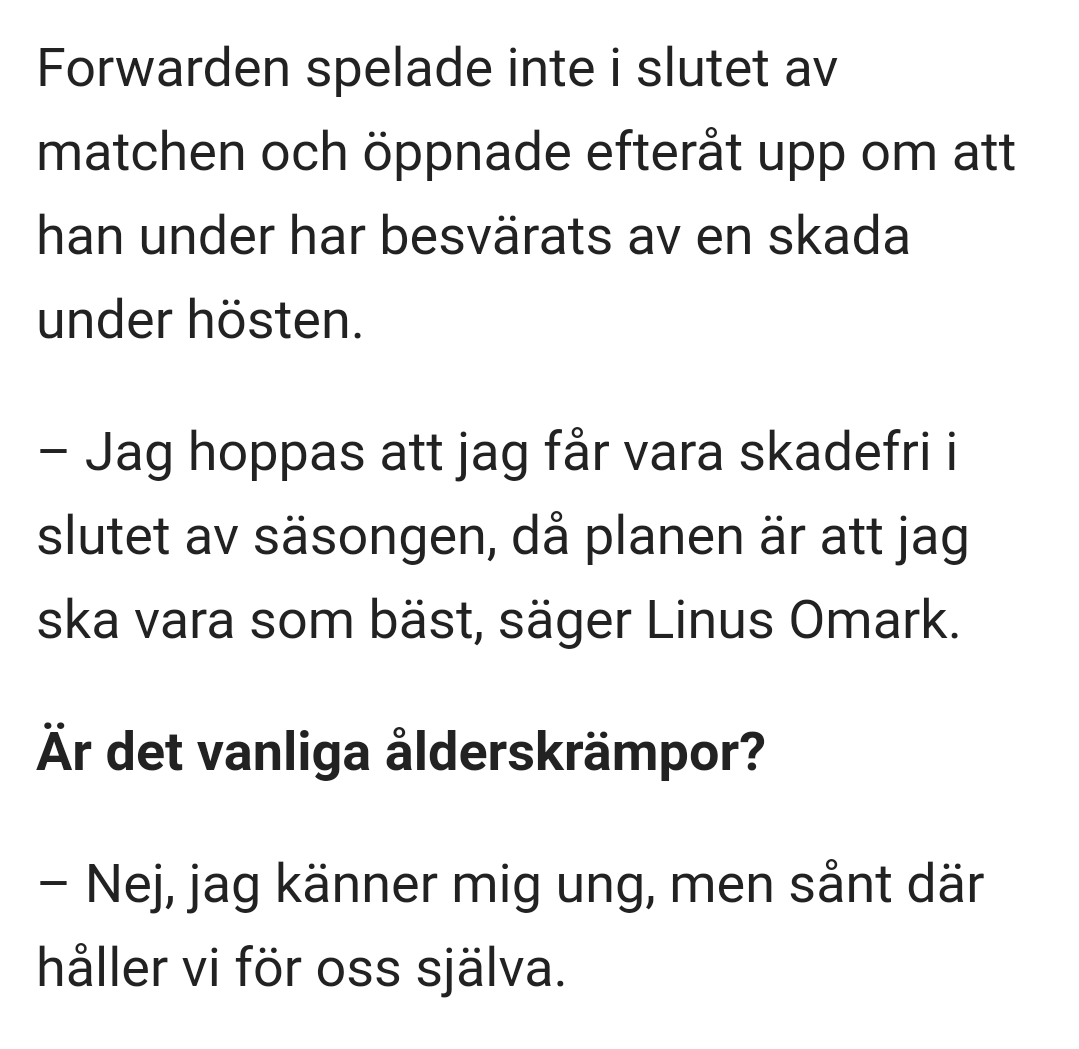 TrakHockey's tweet photo. Mycket får en logisk förklaring, tycker han varit blek stundtals under hösten. #Omark https://t.co/EZkXeSVRWF