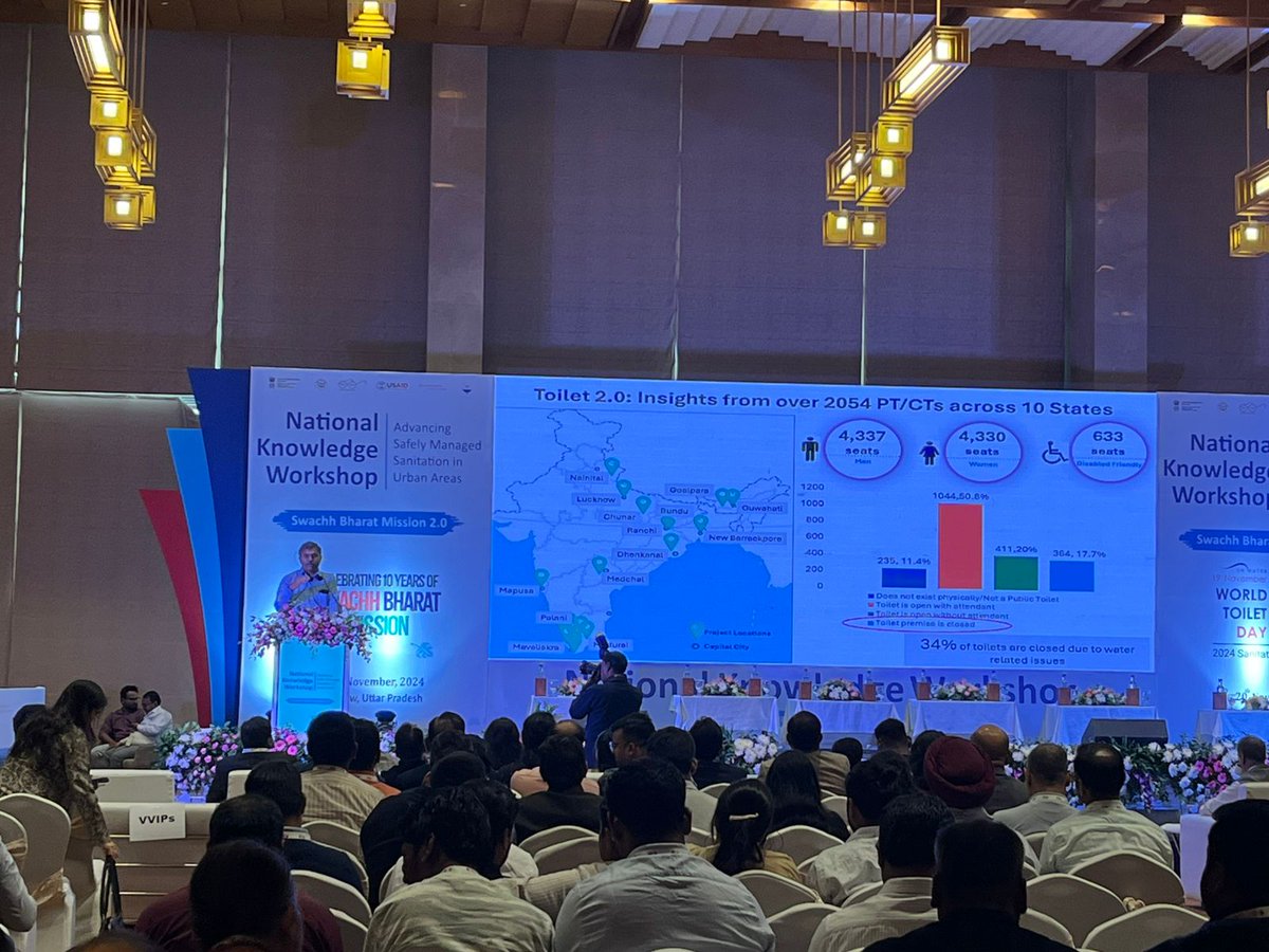wash_institute's tweet photo. Today, on the occasion of World Toilet Day, we are proud to launch National Knowledge Workshop in Lucknow on Advancing Safely Managed Sanitation in Urban Areas.

This crucial event brings together government officials, sanitation experts, and industry leaders to discuss critical challenges, explore innovative solutions, and share best practices .

Link: https://t.co/ERZWUWGZvN

@MoHUA_India
@UPGovt
@SwachhBharatGov
@USAID
@usaid_india
@BMGFIndia

#WorldToiletDay #SanitationForAll #UrbanSanitation #SafeSanitation #SustainableDevelopment #WASH #LucknowWorkshop #UrbanPlanning #wastewatermanagement

32s