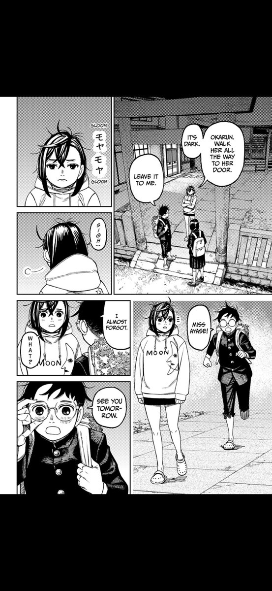 AnimeHonestly's tweet photo. SPOILERS: Fav moments🥺 #Dandadan #Okarun #Takakura #MomoAyase https://t.co/24miVkJPFr
