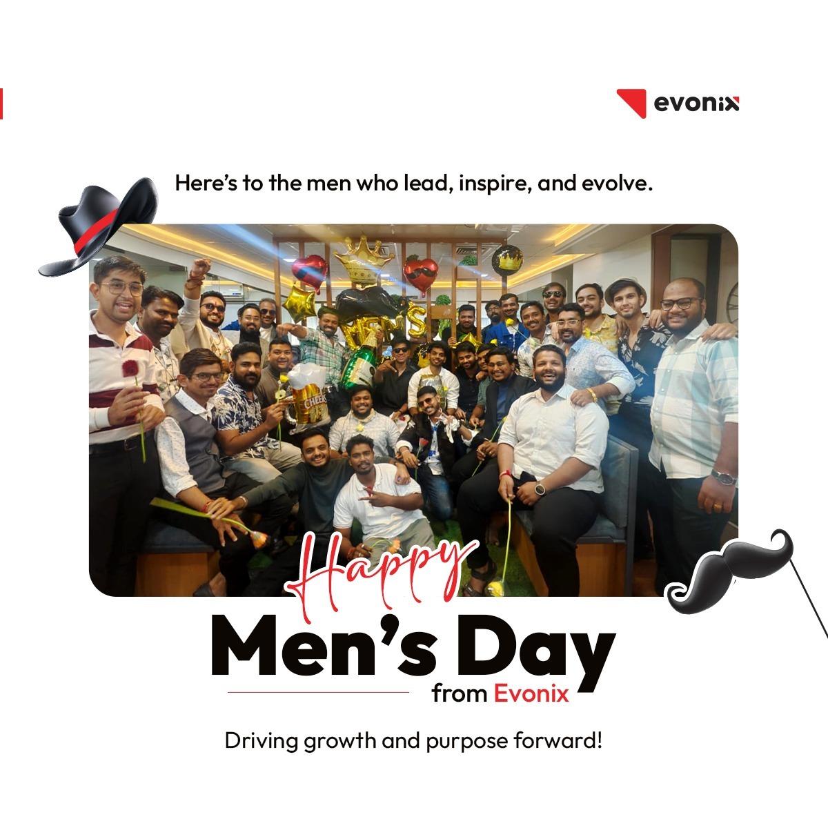 evonix_hq's tweet image. Celebrating strength, purpose, and evolution.
Happy International Men’s Day! 🌍
#HappyInternationalMensDay #InternationalMensDay #MensDay #EmpowerHisEvolution #CatalystForChange #CreativeAgency #digitalmarketingagency #evonixtechnology #pune #Evonix