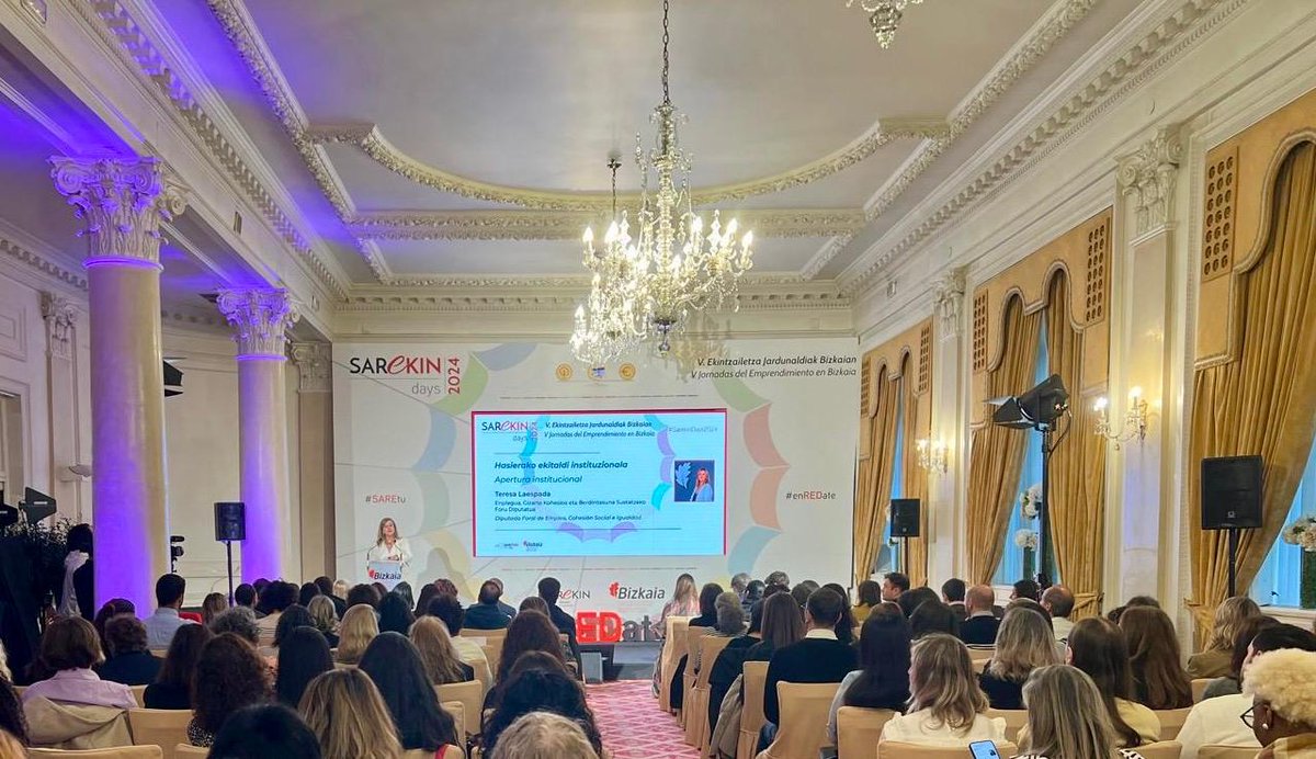 🟥Asistimos en el día de hoy a #SarekinDays2024y disfrutamos de las conferencias impartidas sobre sobre la sostenibilidad y la #IA en el emprendimiento

#ElkarLan #Dema #DFB #EuskalKooperatibak #EuskalKooperatibenMugimendua #COOPS
📸
