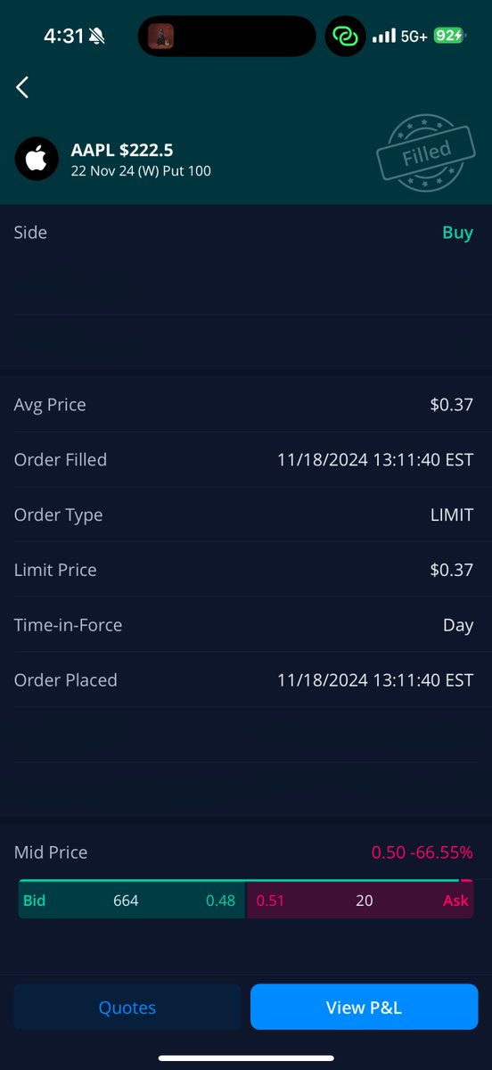 H_Mc_Finance22's tweet photo. Let's See How my $AAPL Put Option that I purchased yesterday plays out!

(Chart with References FOR REFERENCE)

Will update bi hourly today! https://t.co/IXu61eZeJ5