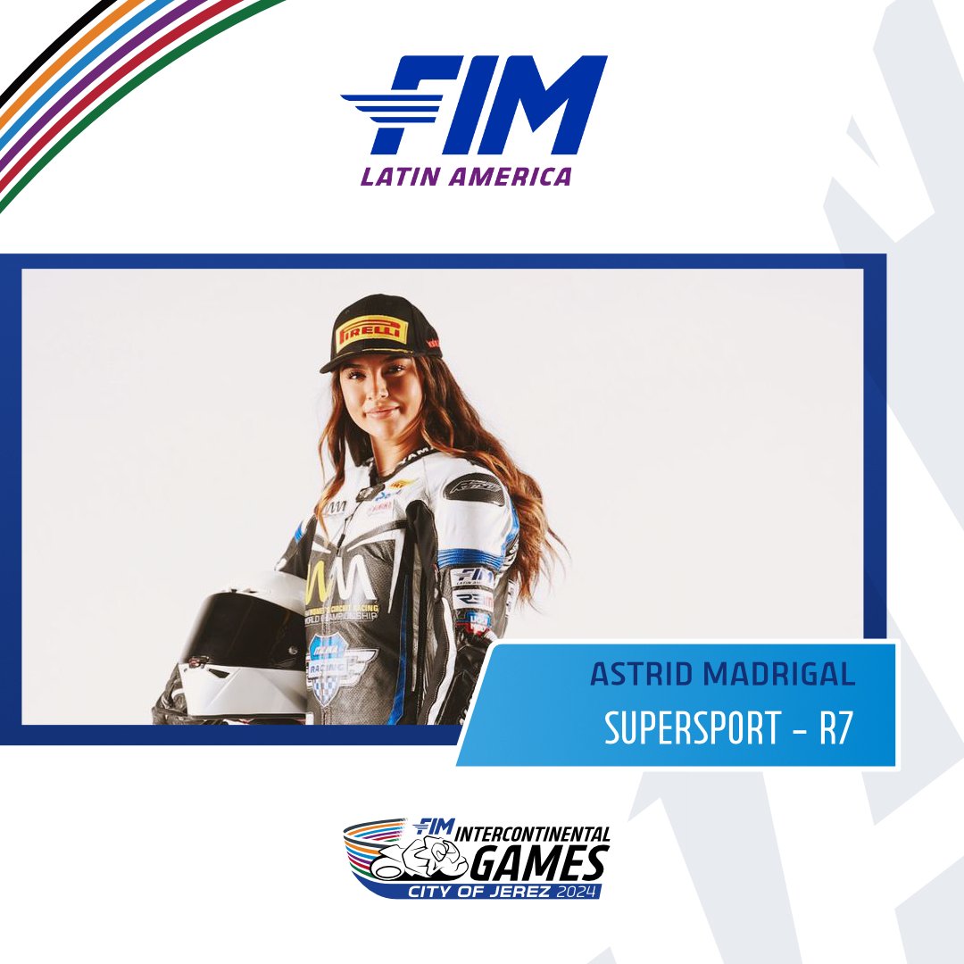 FIM_live's tweet image. @FIM_Lat ➡️ #FIMIntercontinentalGames roster! 💪

🔗 Discover more: fim-moto.com/en/news/news-d…

🗓 29.11 – 1.12
📍@circuitodejerez

@ciudadjerez @yamaharacingcom
@DunlopMoto #BetaTools
#PantaRacingFuel @AirohHelmet
@SPIDI_on_track #XPDBoots

#IGC  #FIMICG
#Motorcycle 
 #FIMUnions