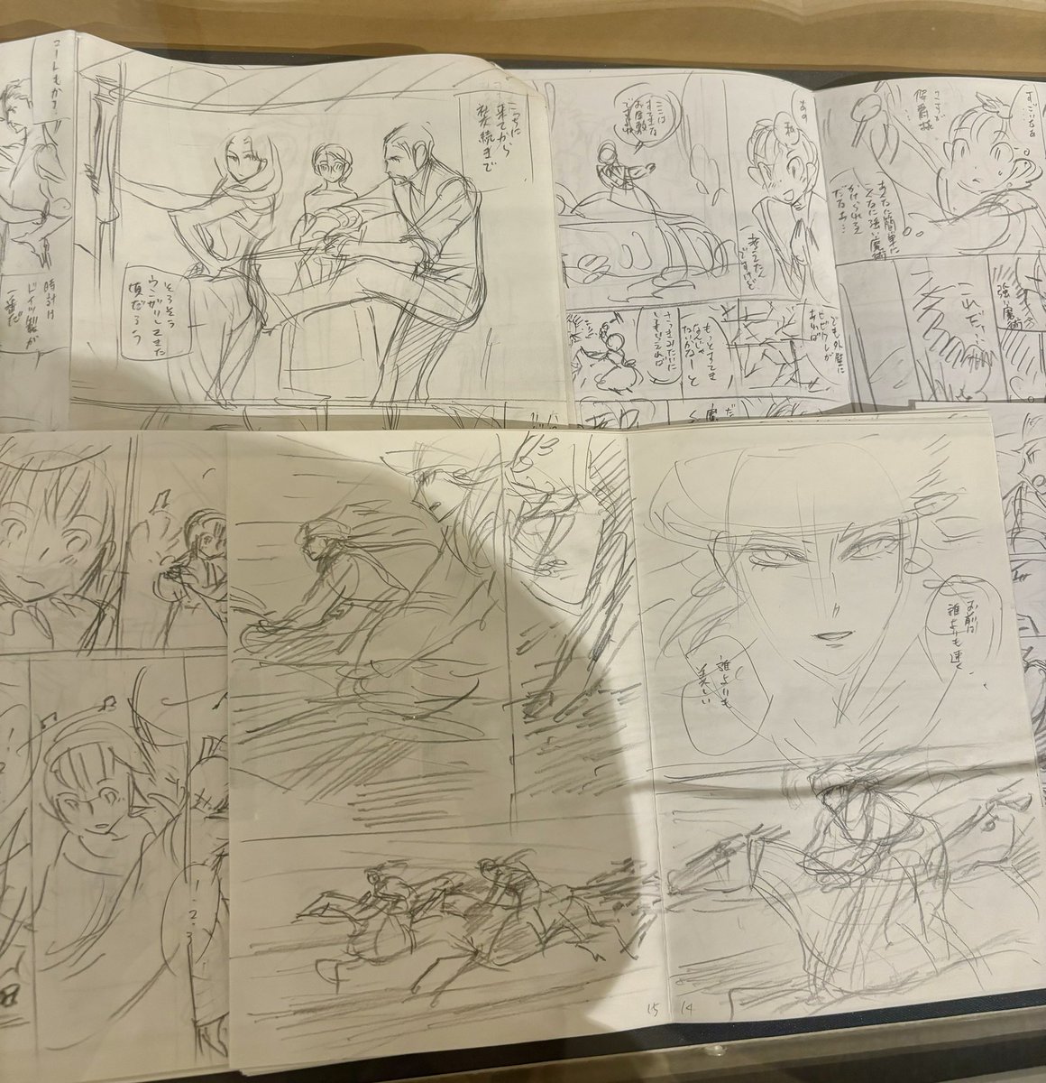 入江・森先生は2人の同人時代から見せてくれてて絵師進化録が見れる。(森先生はほぼ全部?)
書き込みの森先生と抜くときは抜くの入江先生で似てるようで似てない差をみれるのが良かった。小さいカットやラフネーム、細かいものたくさんある。見応えありすぎ。2.5時間いたけど全然足りん!!!