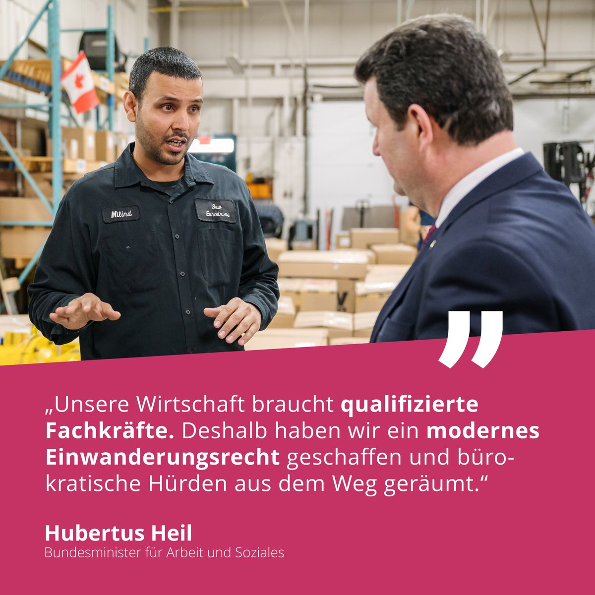 Happy Birthday, #Fachkräfteeinwanderungsgesetz! 🎉 Vor 1 Jahr trat die 1. Stufe in Kraft – 2024 wurden rund 200.000 Visa für Erwerbszwecke erteilt. Ein starkes Signal: wir brauchen qualifizierte Zuwanderung, um den Arbeitsmarkt zu stärken &amp; demografische Lücken zu schließen.