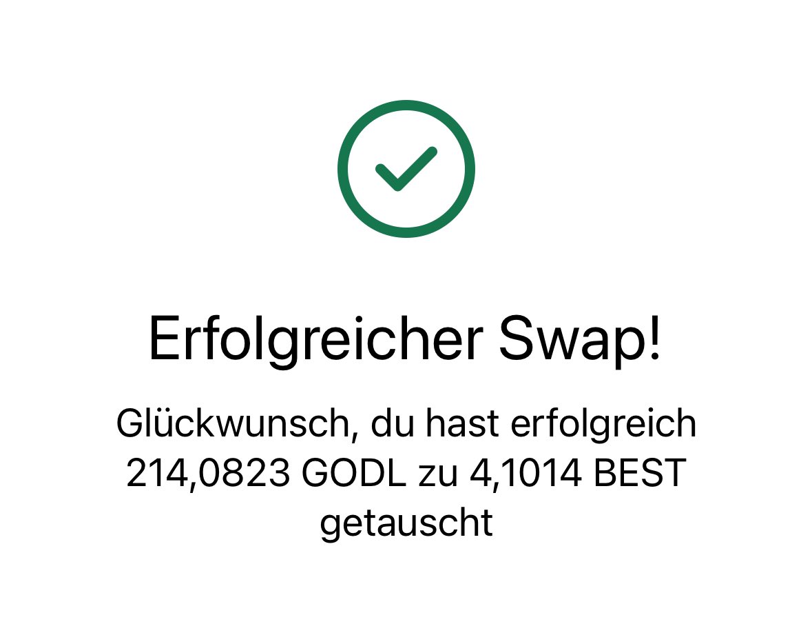 hakobert's tweet photo. π£ You ask me wieso i do #Swapping? Na because i like to swap meine #Spotlight tokens such as the $GODL token in einen more #LimitedToken wie den $BEST token by the Nr 1 crypto currency exchange #Bitpanda in Euope https://t.co/fe4rxNcygP