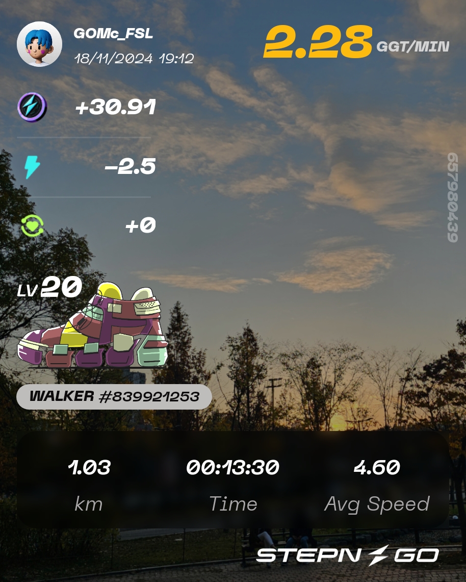 PlayGOMc's tweet photo. @STEPN_KR @fslweb3 @Stepnofficial @CioSilv @TatsianaSTEPN @Crypto30Y @STEPN_June @peterkim4017 @hallla_hollla @STEPNCURRY_KR Everyday STEPNrun!!
#STEPN #STEPNGO #STEPNrun #STEPNRelayRun @Stepnofficial
@parabell_life @t2_stepn @makkystepn https://t.co/HcDvWmesqh