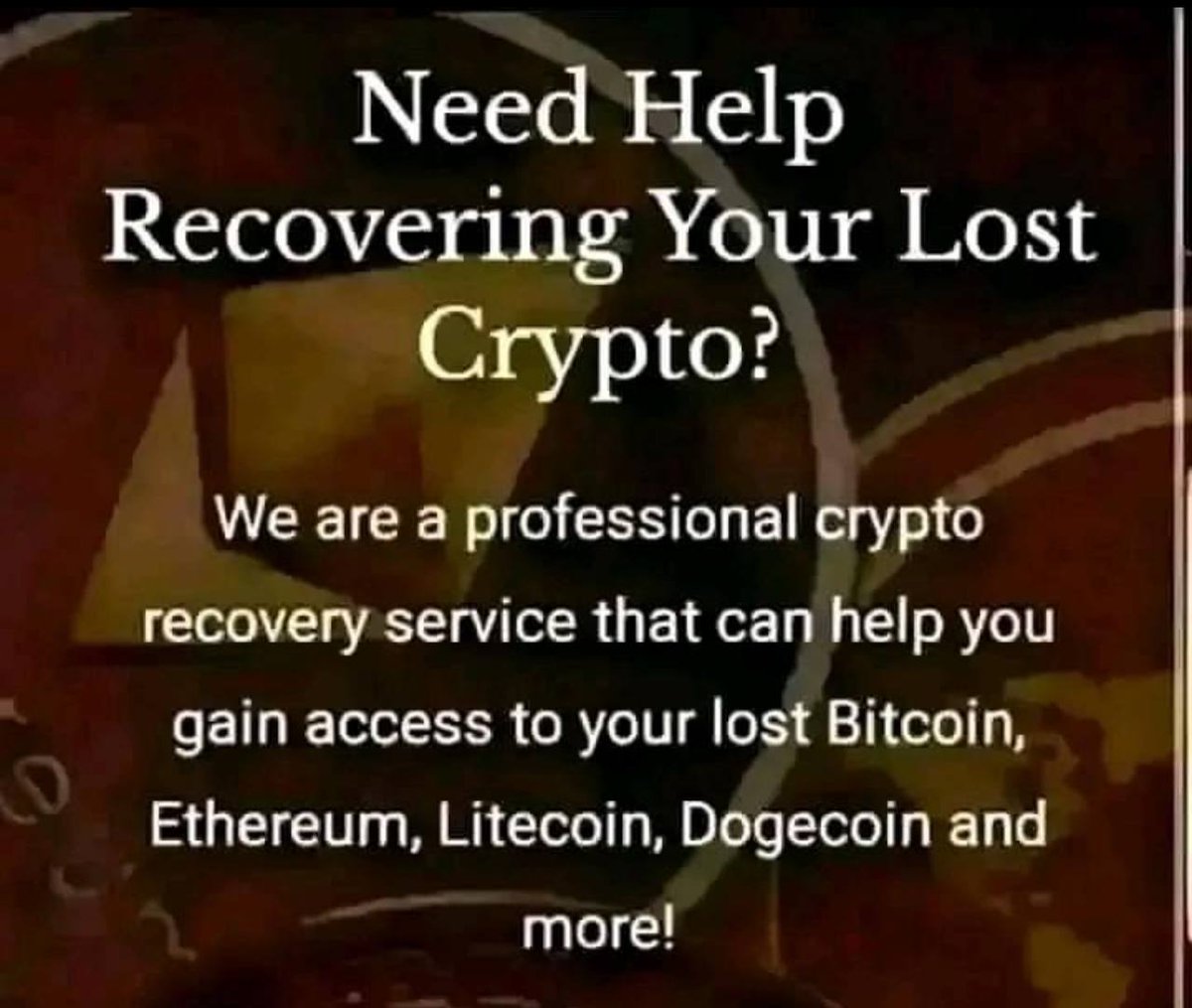 Report all your scammed case directly for assistance. Scams such as fake cryptocurrency services, wrong deposit, hacked account/wallet, stolen crypto/ funds, stolen assets. All can be recovered☑️☑️☑️

#socialcatfish #securedrecovery 
#recoveryispossible