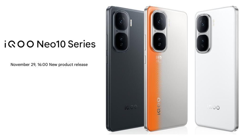 TechHounder's tweet photo. 🔥 iQOO Neo10 series is set to be unveiled on November 29 in China.
Expect powerful performance with the Dimensity 9400 chipset, a stunning 8T LTPO display, and a massive 6100mAh battery with 120W fast charging.
#iQOO #Neo10 https://t.co/MhuR5CWPQ4