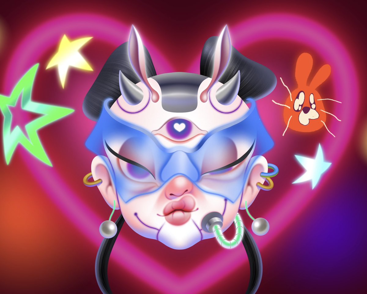 Pinmuepm's tweet photo. Visual design for PEPSI Presents T-POP(Mart) Concert Fest 3

Illustrator &amp; Motion : @Pinmuepm 
Artist : LUSS (feat. TangBadVoice) 
Song : Pao Ying Chub! 

#PEPSIpresentsTpopconcertfest3 #LUSS https://t.co/sxHnoBYej7