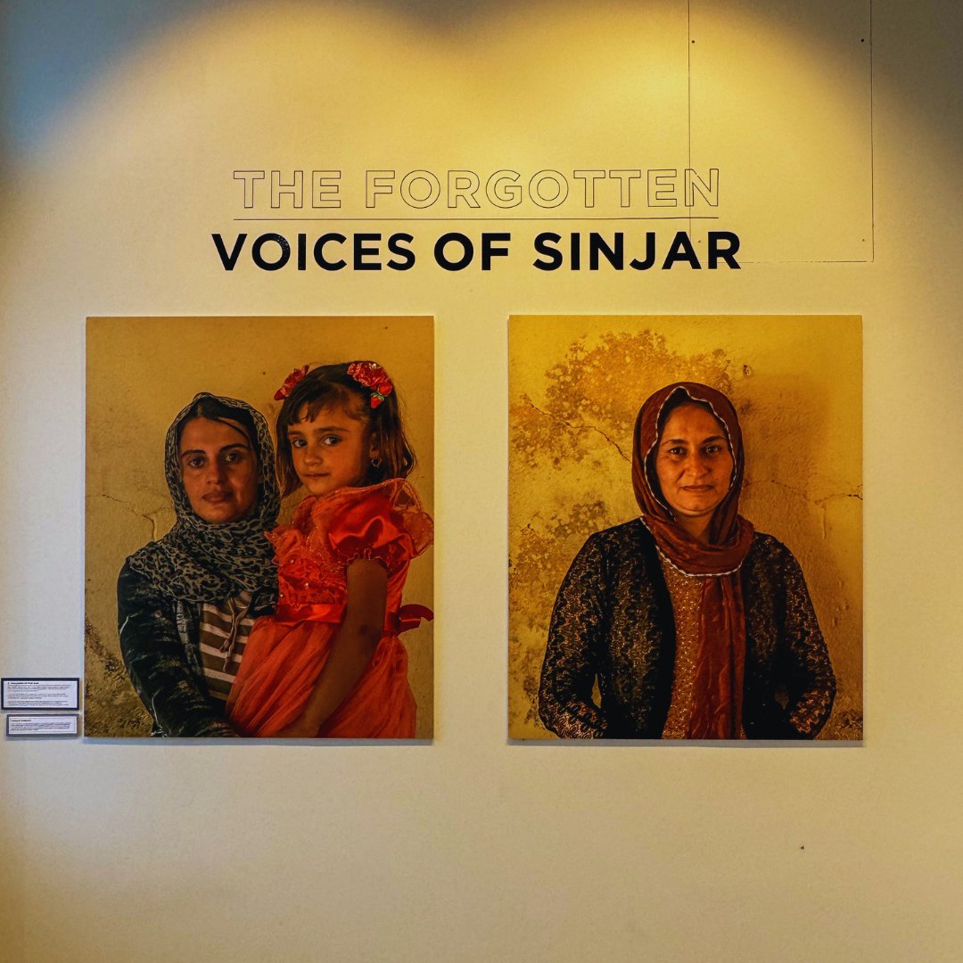 MukwegeFound's tweet image. Experience &apos;The Forgotten Voices of Sinjar&apos; at the @NobelPeaceOslo. Dive into #VR, photography &amp;amp; art amplifying Yazidi voices, justice, &amp;amp; recovery. 🗓️ Panel: Nov 20, 18:00. @NbdyListeningVR,@YazdaOrg, @natianavrouzov, @rxdsouza, @DrSinjari #YazidiGenocide
