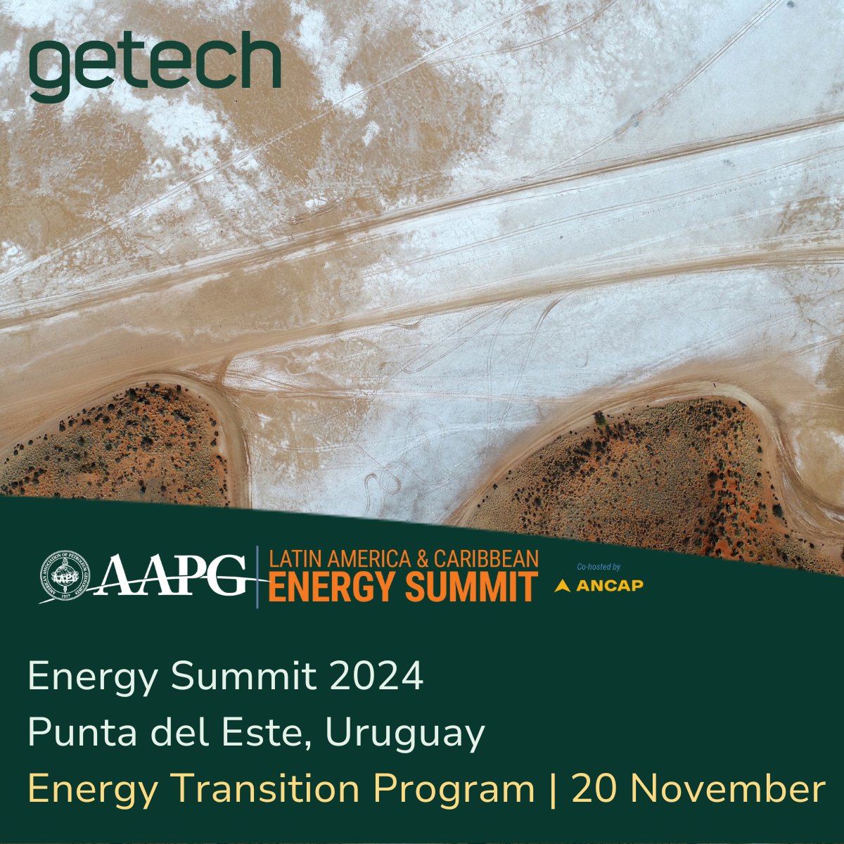 Getech (@getechplc) on Twitter photo The Energy Summit, hosted by <a href="/AAPGLA/">AAPG Latin America</a>, starts today in Punta del Este, #Uruguay (19-21 Nov). Our CBDO, Max Brouwers, chairs the Energy Transition Program & speaks on #hydrogen and #geothermal panels on 20 Nov. #GTC #EnergySummit2024 #AAPG #EnergyTransition #NaturalHydrogen The Energy Summit, hosted by <a href="/AAPGLA/">AAPG Latin America</a>, starts today in Punta del Este, #Uruguay (19-21 Nov). Our CBDO, Max Brouwers, chairs the Energy Transition Program & speaks on #hydrogen and #geothermal panels on 20 Nov. #GTC #EnergySummit2024 #AAPG #EnergyTransition #NaturalHydrogen