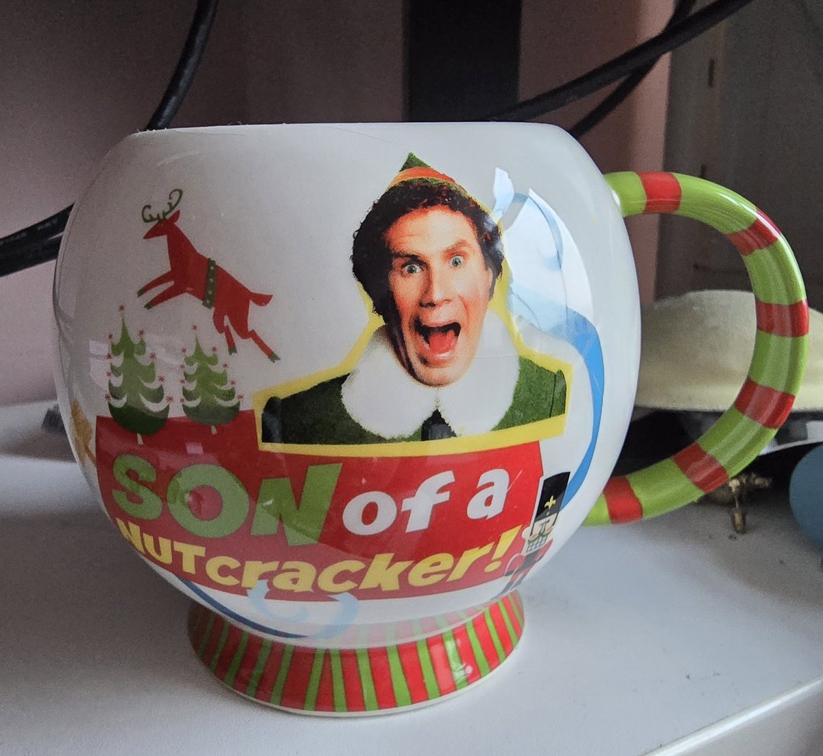 sambfpod's tweet image. Mug of the day #buddytheelf #sonofanutcracker