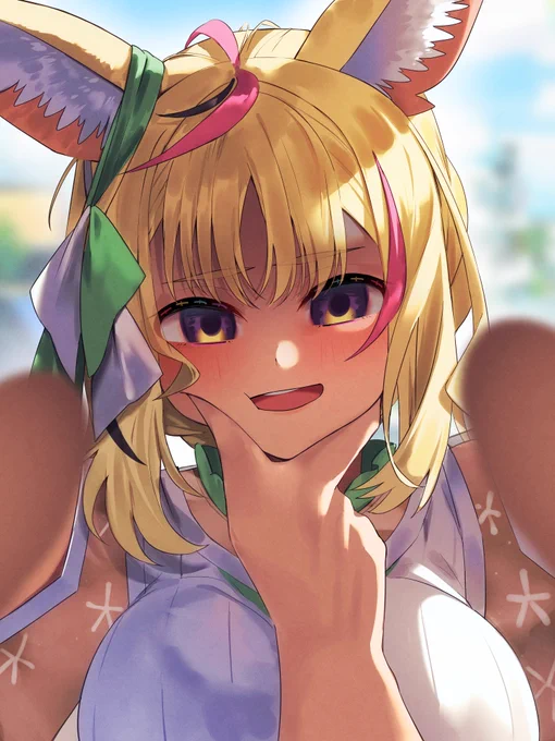 #絵まる 左:ほっぺたをむに～ってしあいたい。右:お出かけ中に他の子を見てしまった座員視点 