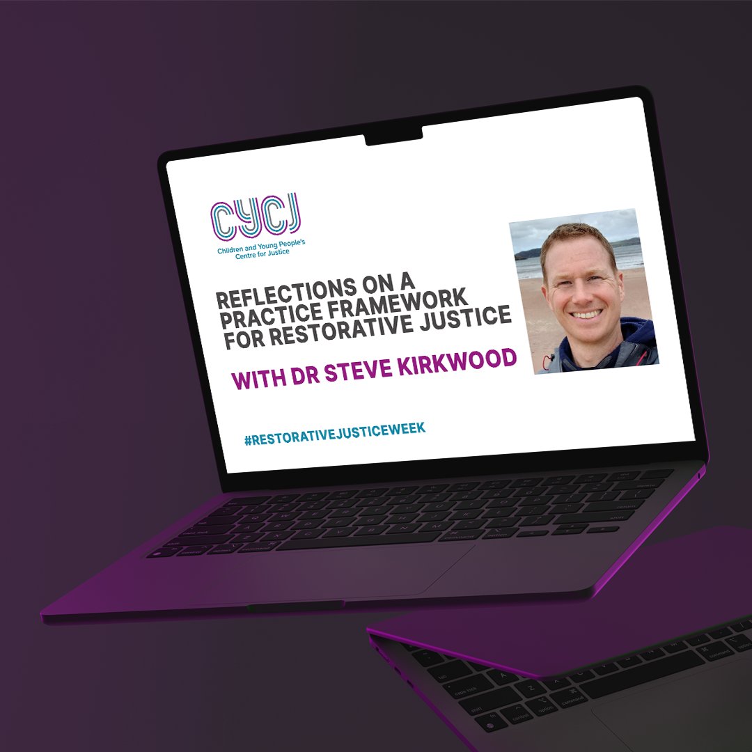 CYCJScotland's tweet photo. Thrilled to welcome @KirkwoodSteve from @EdinburghUni for tomorrow's webinar! He’ll explore his work on a Practice Framework for #RestorativeJustice, linking values, principles, and practice to reshape approaches. Don’t miss it — sign up here! https://t.co/QCXlZ4buzy https://t.co/c6SfqSMXPa