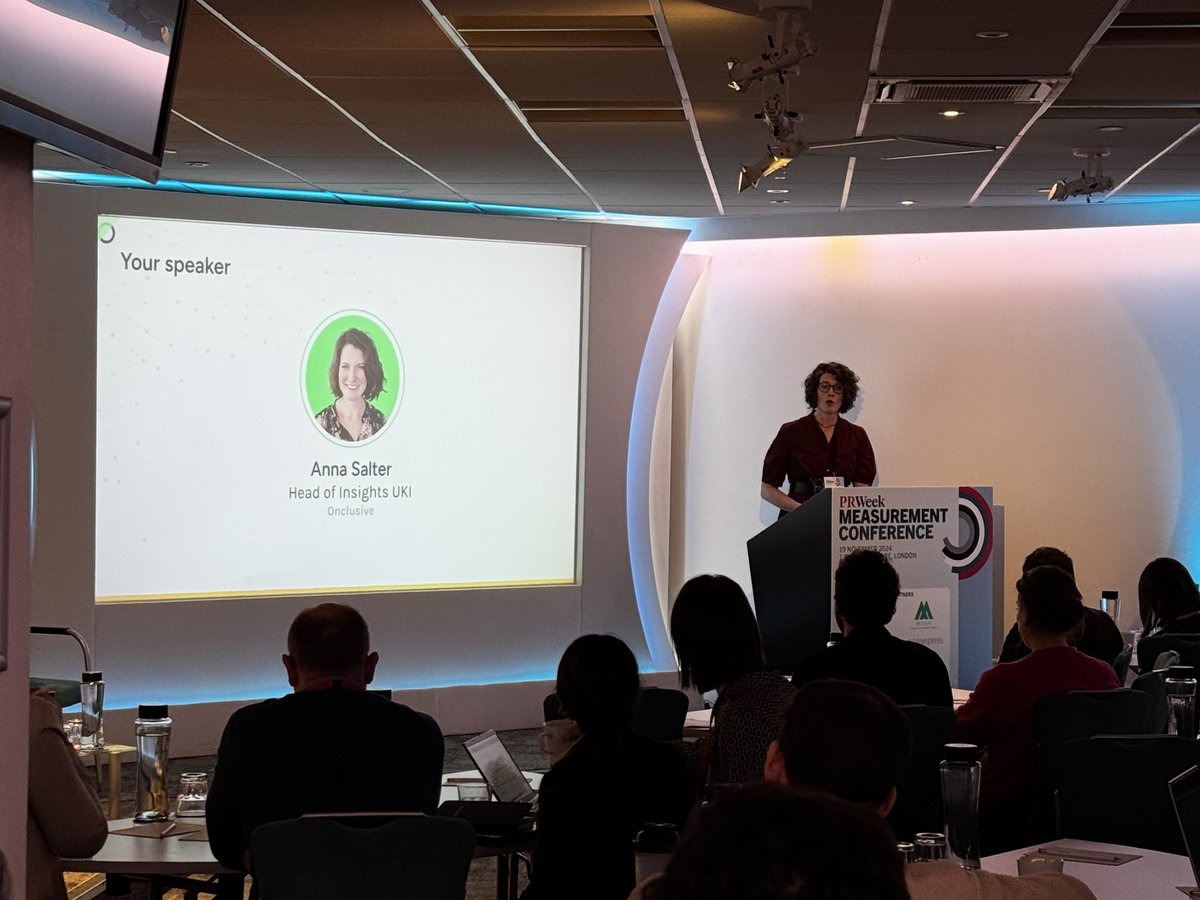 Anna Salter from <a href="/Onclusive/">Onclusive</a> is here, delivering her presentation on how to create an innovative, integrated measurement ecosystem. <a href="/prweekuknews/">PRWeek UK</a> 

Sponsored by <a href="/Onclusive/">Onclusive</a>