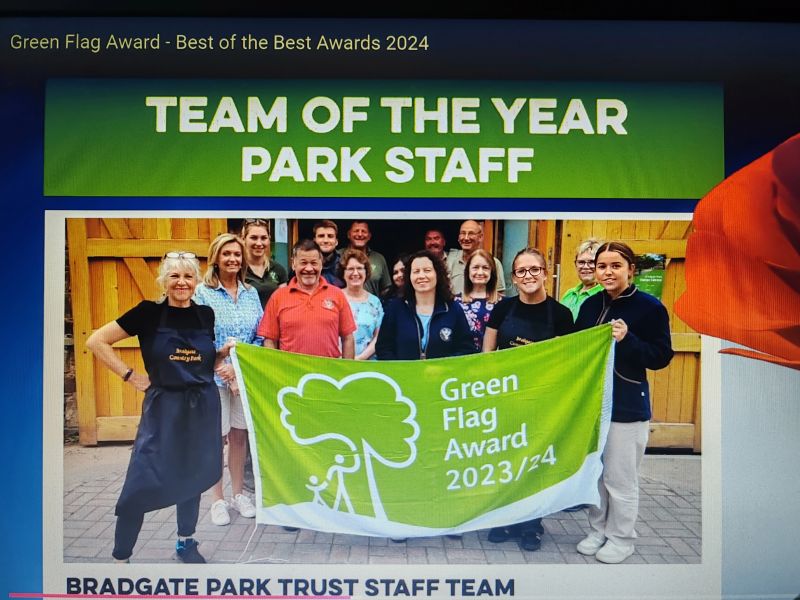 The Trust is delighted that its staff team have been awarded joint #GreenFlagAward Team of the Year, thank you!  A real credit to all the hard work that goes on behind the scenes at this amazing National Nature Reserve #nnr
