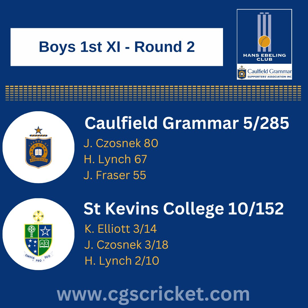 Caulfield Grammar School Cricket tweet media