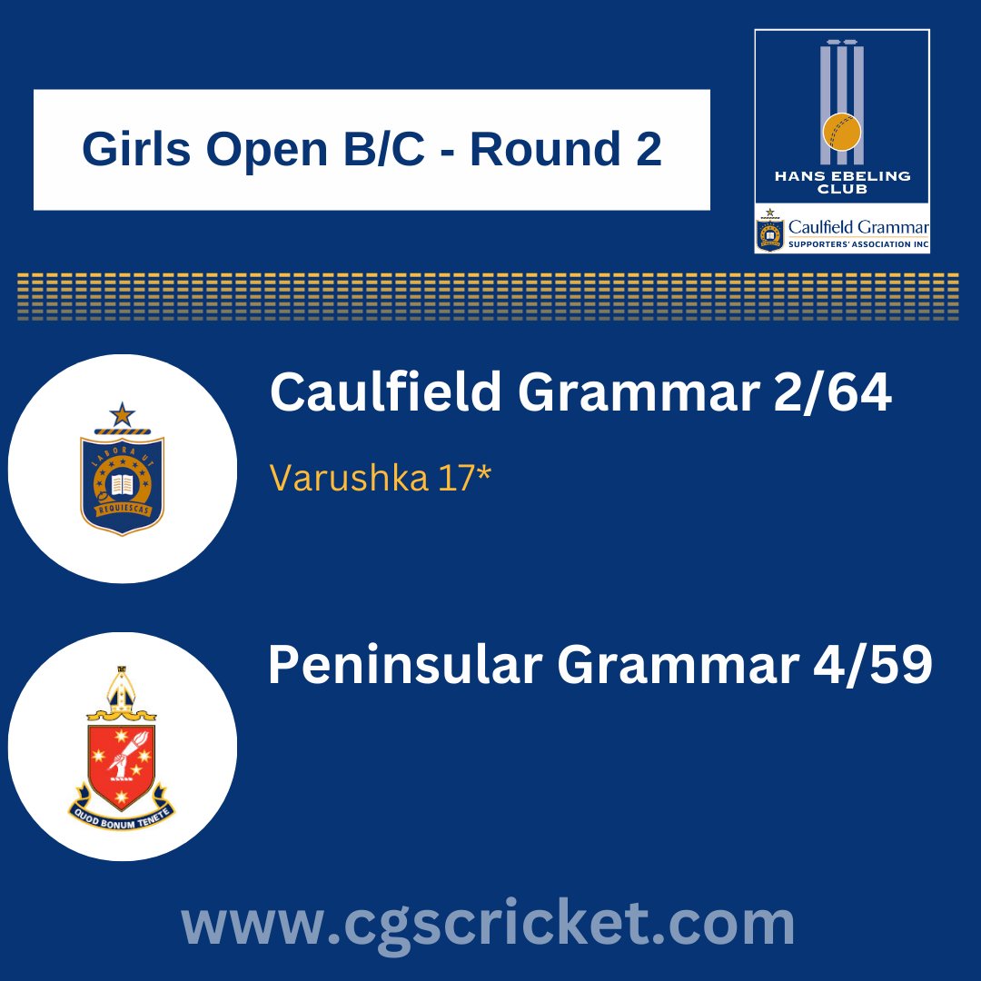 Caulfield Grammar School Cricket tweet media