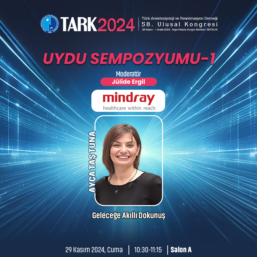 2024tark's tweet photo. 💡Uydu Sempozyumu 1'de Mindray sponsorluğunda Jülide Ergil moderatörlüğünde Ayça Taş Tuna ile birlikte Geleceğe Akıllı Dokunuş konusunu, 29 Kasım 2024, Cuma günü 10.30-11.15 saatleri arasında A Salonu'nda konuşuyoruz. 

#Tark #Tark2024 #GeçmiştenGeleceğeGüvenle #TARD #PlazaEvent https://t.co/n5m5Ke3hlX