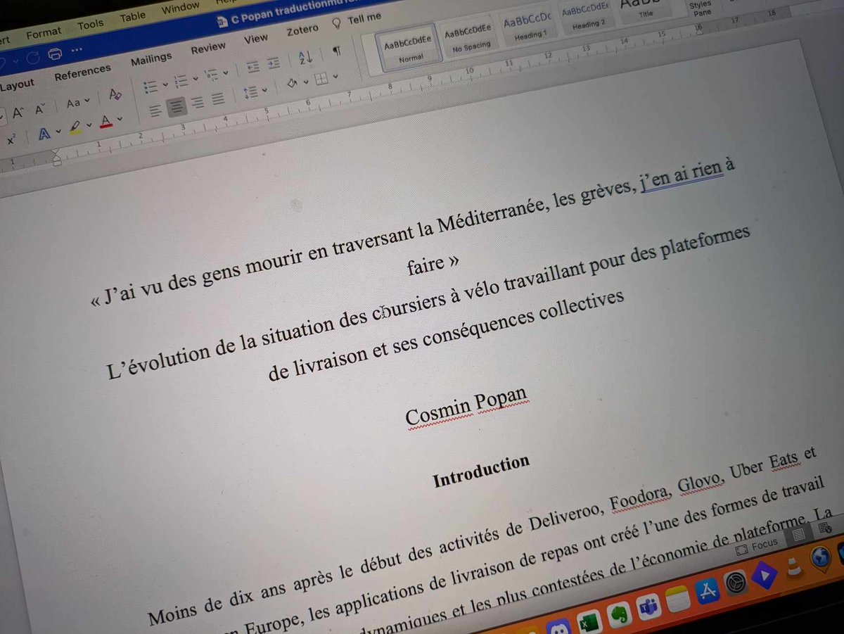 Two years and a half after moving to Lyon, I am slowly infiltrating the bastion of French academia. Here's a peak into my first article in French, in preparation for the journal "Écologie &amp; Politique". To be published in Spring 2025.