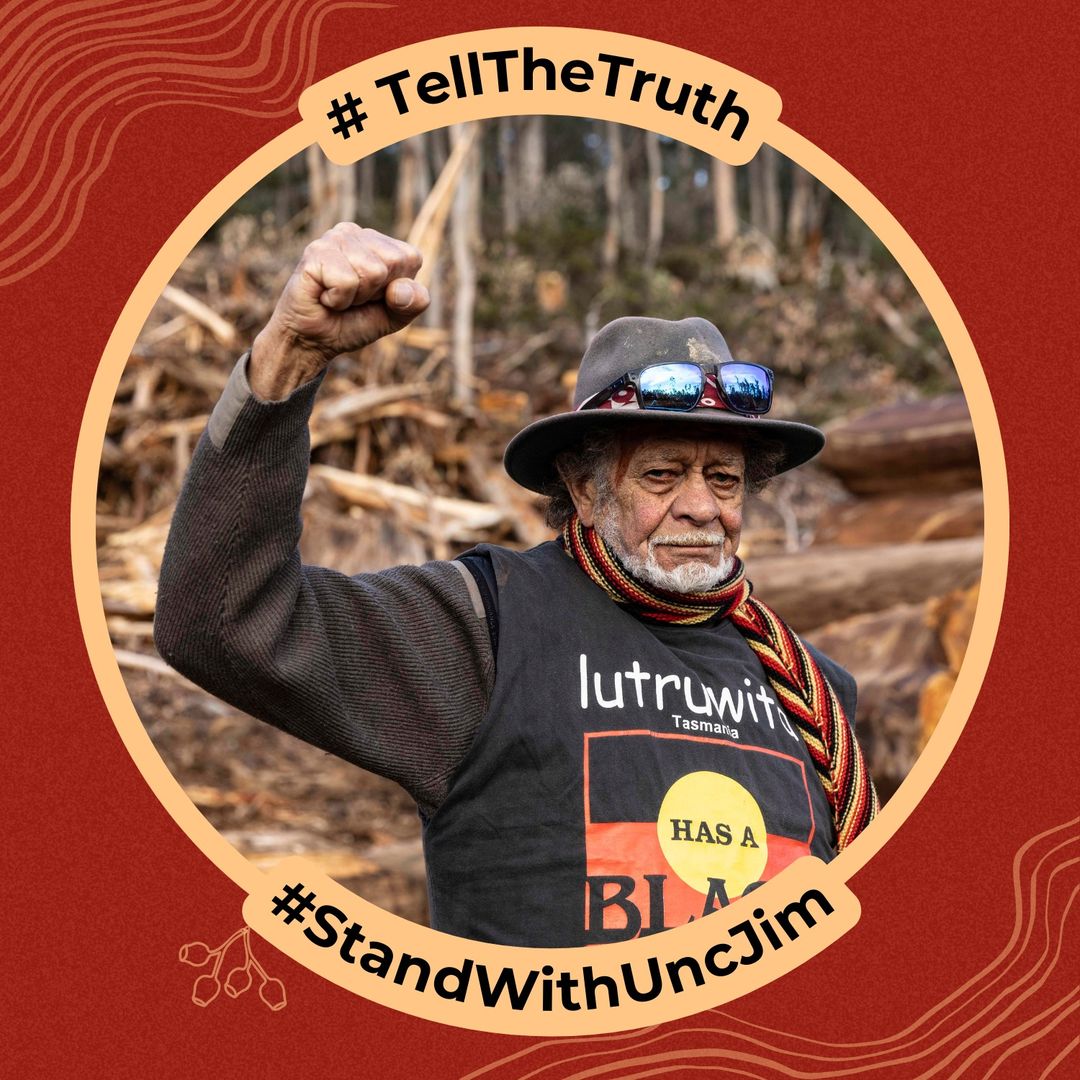 📢 STAND WITH UNCLE JIM TOMORROW! ✊✊🏾 🖤💛❤️
Question time tomorrow at Nipaluna Parliament House. Arrive 9.45 am.
We want the government to tell the truth on the status of Palawa to protect our Country.
#standwithuncjim #tellthetruth #UncleJimmy #LawKeepers <a href="/BobBrownFndn/">Bob Brown Foundation</a>